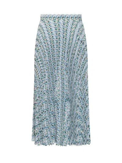 Tory Burch Pleated Viscose Skirt