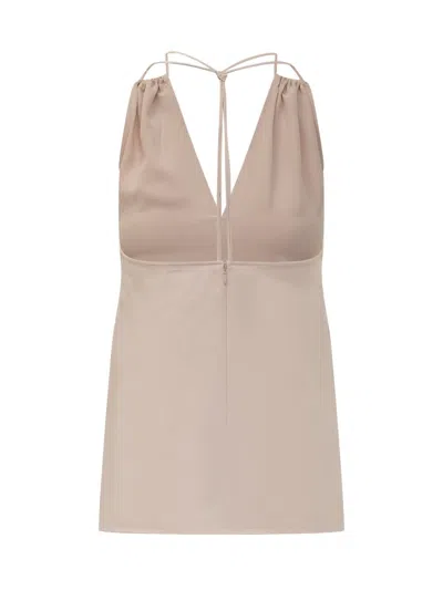 Victoria Beckham V-neck Gathered Halter Top