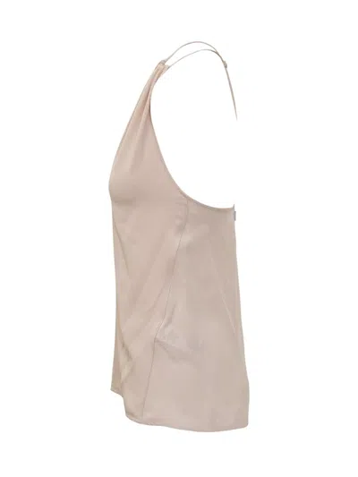 Victoria Beckham V-neck Gathered Halter Top