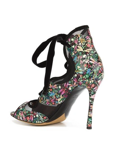 Shop Tabitha Simmons 'freya' Lace-up Sandals - Black