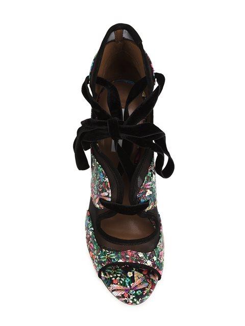 Tabitha Simmons 'freya' Lace-up Sandals - Black | ModeSens