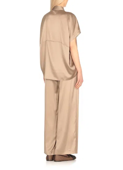 Brunello Cucinelli Jewel Embellished Silk Top