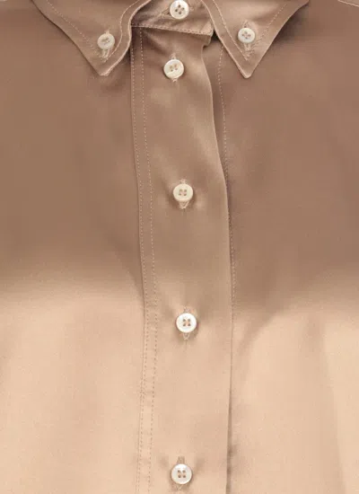 Brunello Cucinelli Jewel Embellished Silk Top