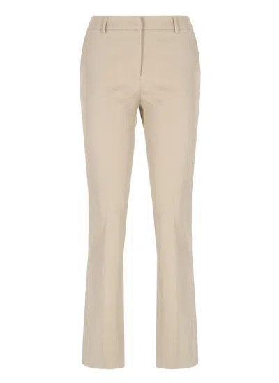 Pt Torino Beige Tailored Viscose Pants
