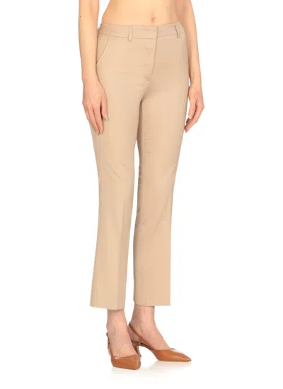 Pt Torino Beige Tailored Viscose Pants