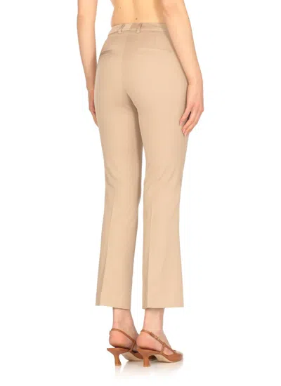 Pt Torino Beige Tailored Viscose Pants