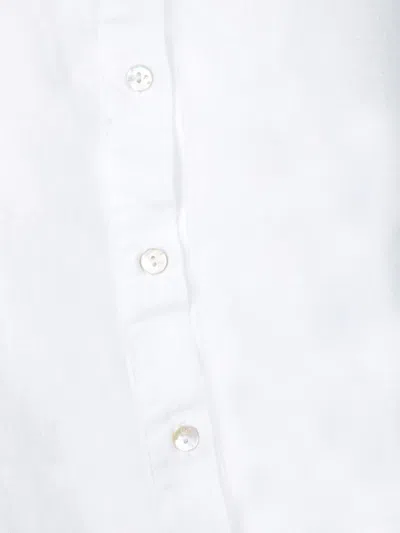 120% Lino White Linen Mini Dress