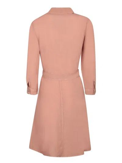 120% Lino Rosewood Linen Mini Dress