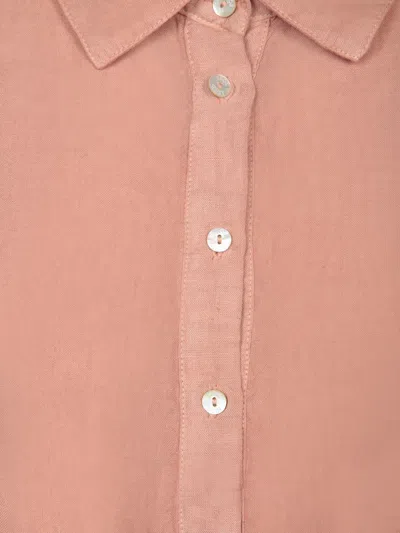 120% Lino Rosewood Linen Mini Dress