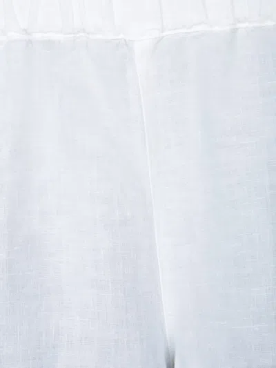 120% Lino Relaxed Wide-leg Linen Pants With Drawstring Waist