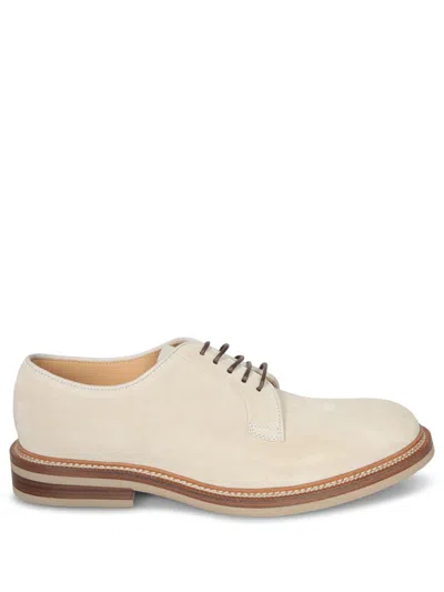 Brunello Cucinelli Suede Lace-up Shoe With Contrasting Midsole