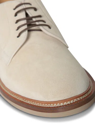 Brunello Cucinelli Suede Lace-up Shoe With Contrasting Midsole