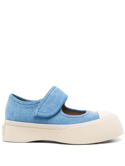 Marni Denim Sneakers In Blue