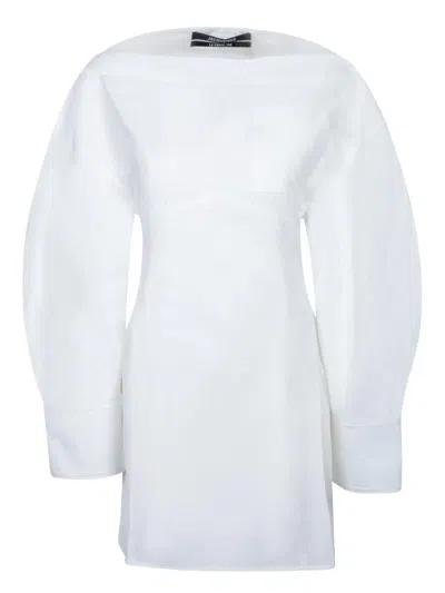 Jacquemus La Casaco Long Sleeve Cotton Shirtdress