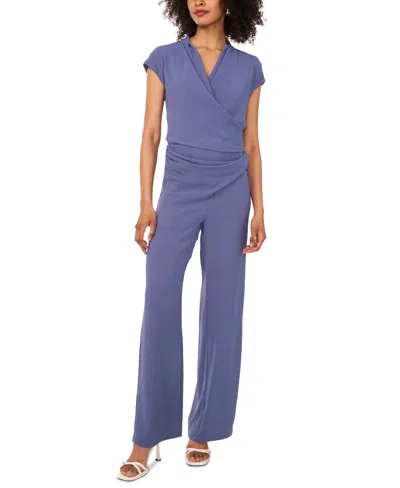 Sam & Jess Women's Pull-on Twist-front Straight-leg Pants In Blue