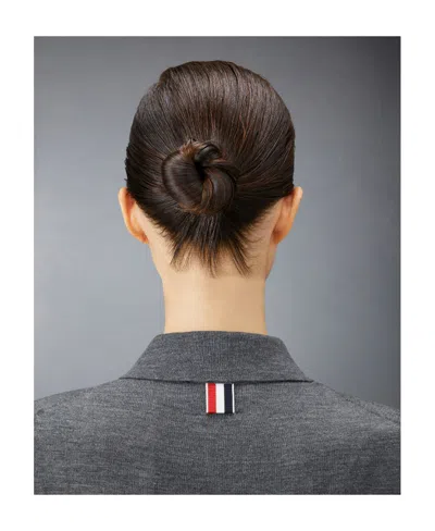 Thom Browne 4-bar Button Detailed Short-sleeved Polo Shirt