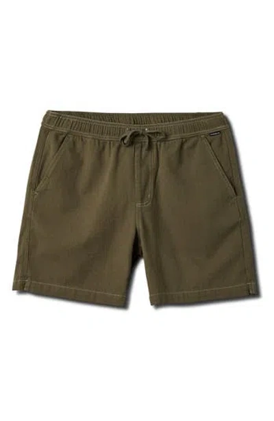 Quiksilver Taxer Stretch Drawstring Shorts In Green