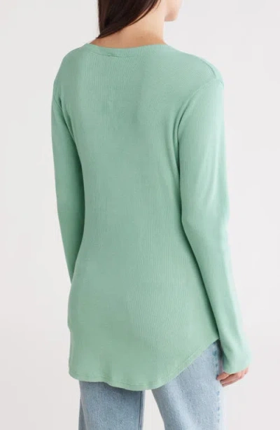 Go Couture Basic Stretch Modal T-shirt In Green