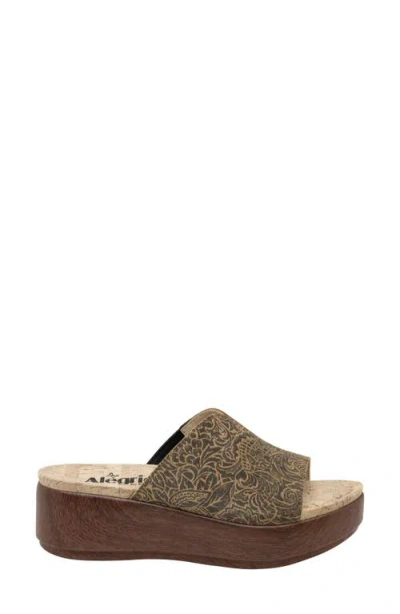 Alegria By Pg Lite Triniti Platform Wedge Slide Sandal