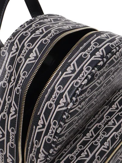 Shop Emporio Armani Allover Logo Backpack