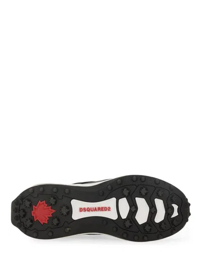 Dsquared2 Bubble Black Suede And Mesh Running Sneakers