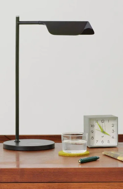 Brightech Leaf 16" Industrial Led Task Desk Lamp With Wireless Charging Pad, 3-way Dimming