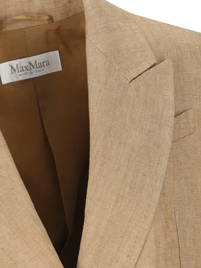 Max Mara Linen Double-breasted Blazer