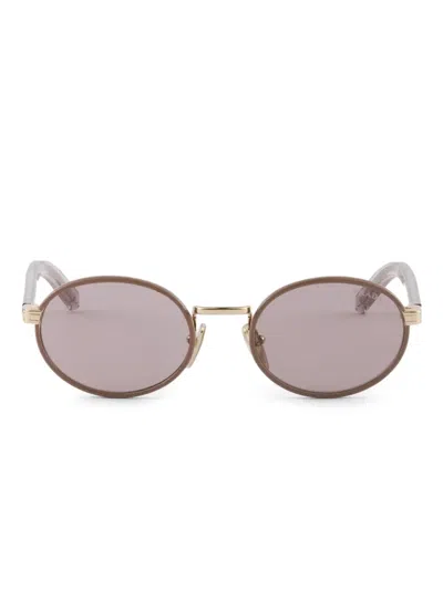 Prada Metal Pr65zs Sunglasses In Gold Brown