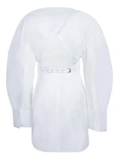 Jacquemus La Casaco Long Sleeve Cotton Shirtdress