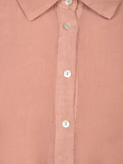 120% Lino Rosewood Linen Mini Dress
