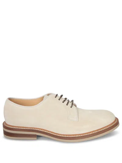 Brunello Cucinelli Suede Lace-up Shoe With Contrasting Midsole