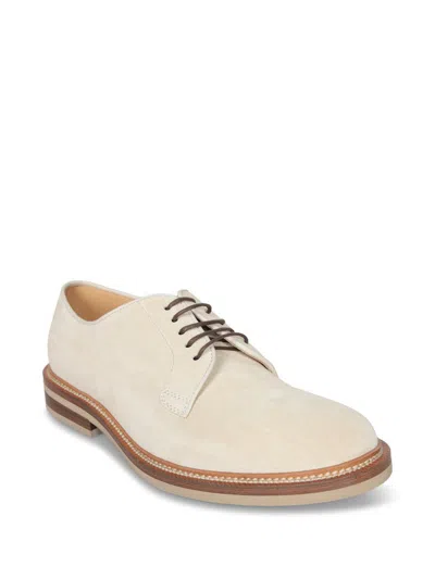 Brunello Cucinelli Suede Lace-up Shoe With Contrasting Midsole