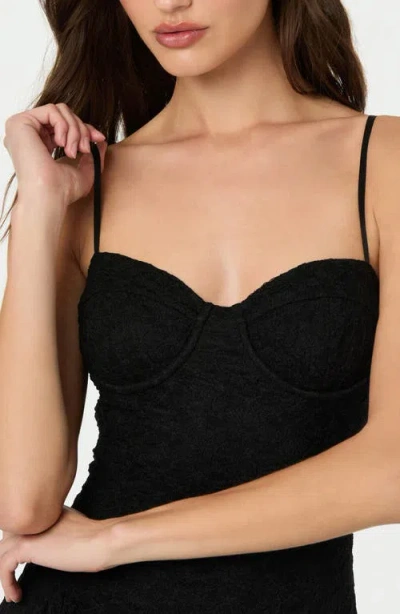 Astr The Label Lace Corset Bodice Minidress