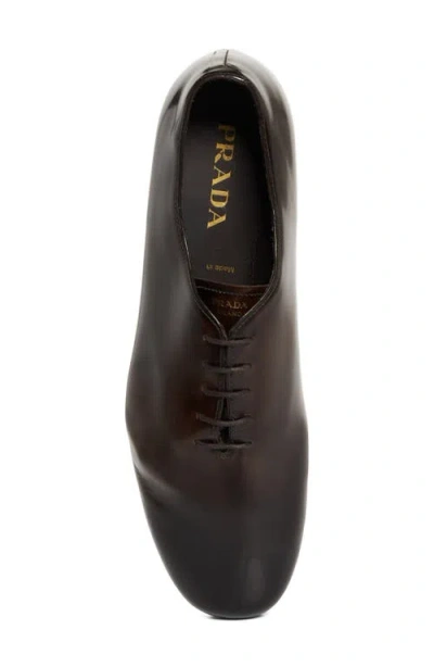 Prada Men's Analog Brushed Leather Oxfords