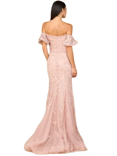 Lara New York Lace, Off Shoulder Mermaid Gown