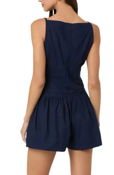 Astr The Label Boat Neck Button-up Camisole