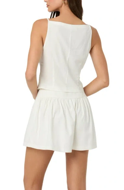 Astr The Label Boat Neck Button-up Camisole