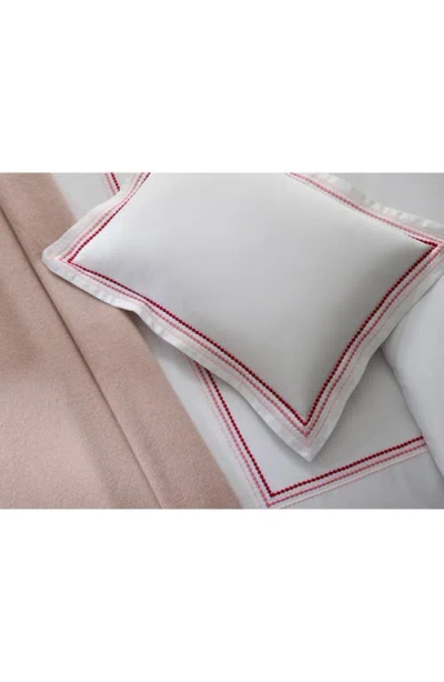 Matouk Set Of 2 Amara Triple Pearl Embroidered Cotton Pillowcase