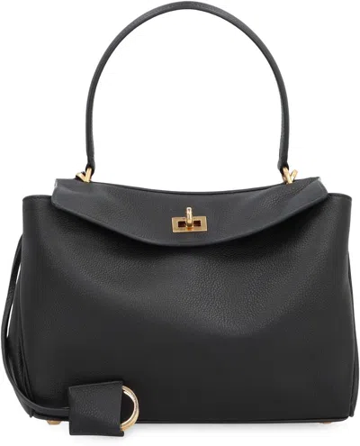 Balenciaga Women's Leather Rodeo Handbag In Black