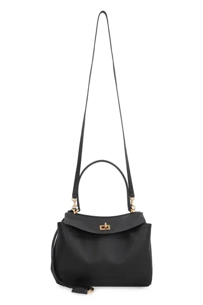 Balenciaga Women's Leather Rodeo Handbag In Black