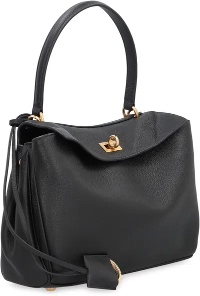 Balenciaga Women's Leather Rodeo Handbag In Black