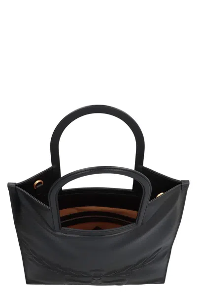 Mcm Nappa Leather Shopping Bag With Laurel Motif