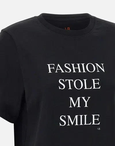 Victoria Beckham Slogan Printed Organic Cotton T-shirt