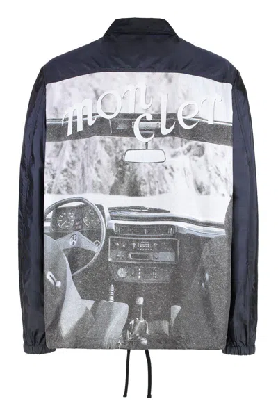 Moncler Genius Tatenen 3 Moncler Mercedes-benz Designed By Nigoldeneye Cotton Blend Jacket In Blue