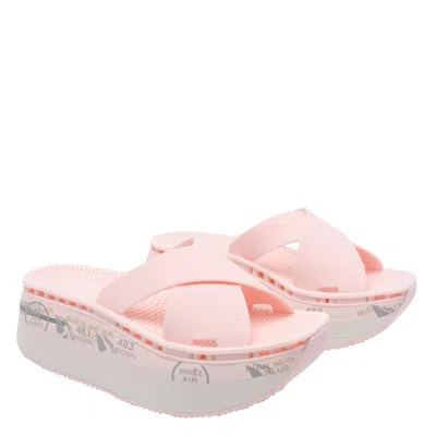 Premiata Cross Strap Platform Sandals