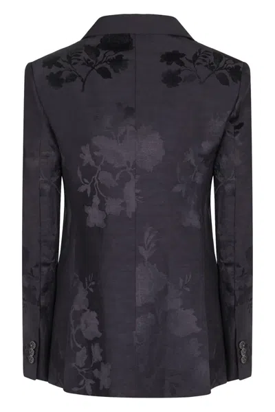 P.a.r.o.s.h Parosh Single-breasted One Button Jacket In Black