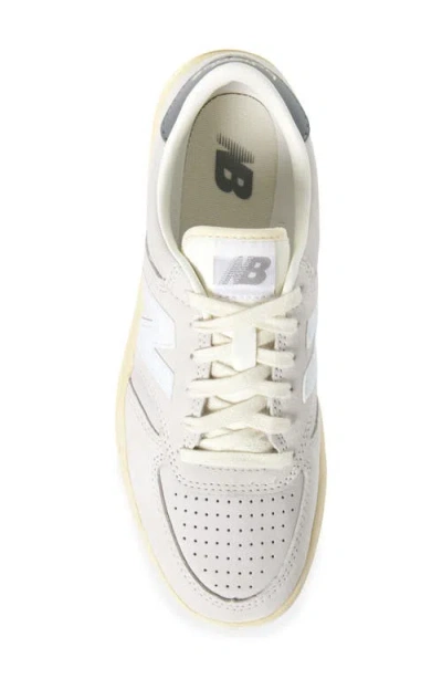 New Balance T500 Woman Sneakers Off White Size 7.5 Leather In Neutral