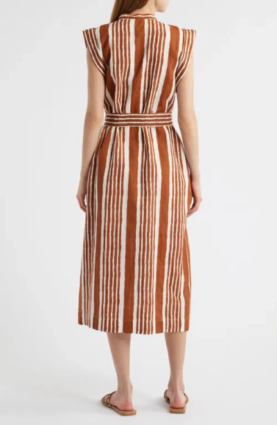 Cleobella Lani Midi Dress In Vecchio Stripe Print