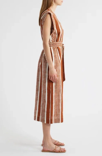 Cleobella Lani Midi Dress In Vecchio Stripe Print