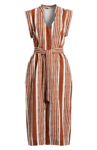 Cleobella Lani Midi Dress In Vecchio Stripe Print